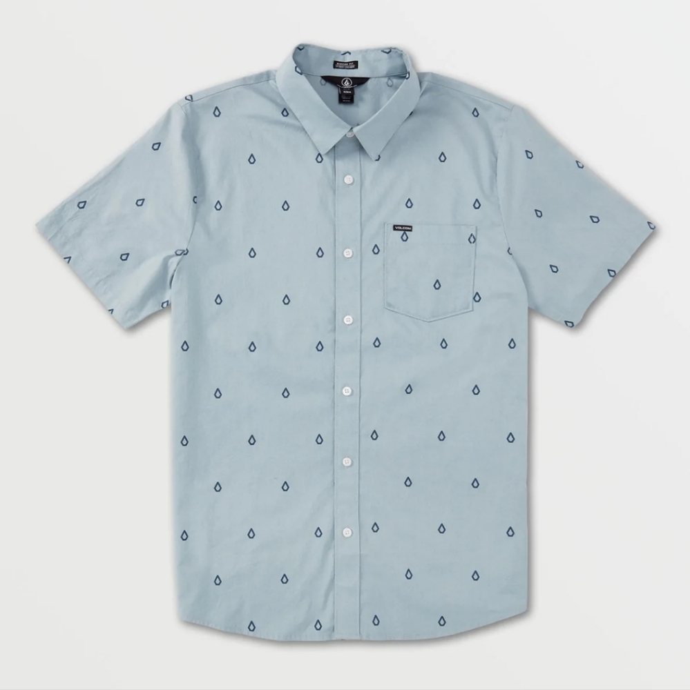 VOLCOM - PATTERSON SHORT SLEEVE button down shirt Small BNWT
